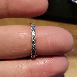 Pandora Sparkling Leave Clear CZ Ring Size 52 / 6